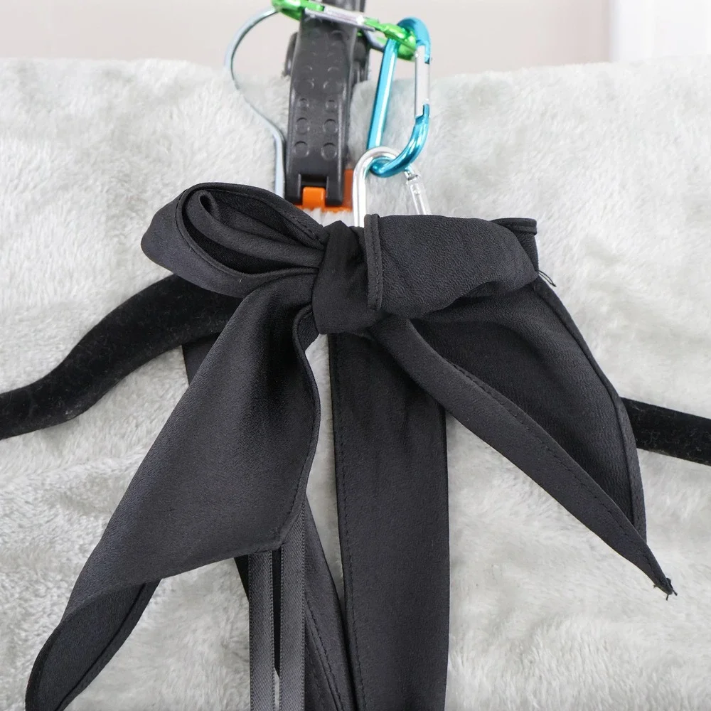 AQUA‎ Halter Neck Wide Leg Satin Jumpsuit Womens 12 Black Hostess Event $268 NWT - Picture 13 of 16